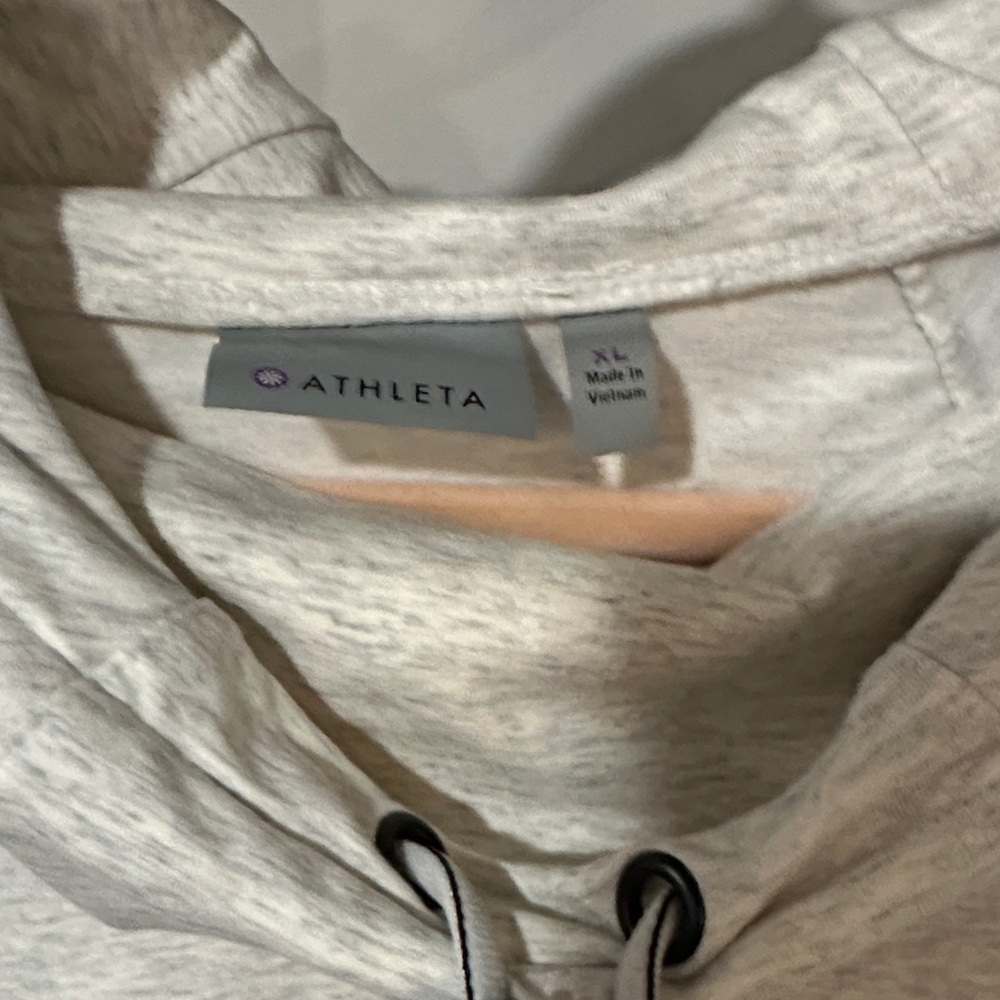 Athleta Women's Cream Hoodie - Picture 3 of 4